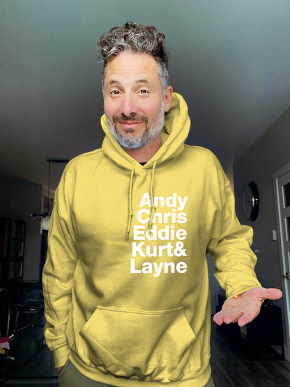 Hoodie - Andy Chris Eddie Kurt & Layne - Unisex