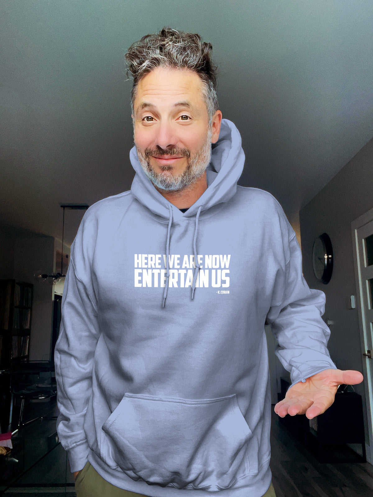 Hoodie - Here we are now, entertain us - Unisex