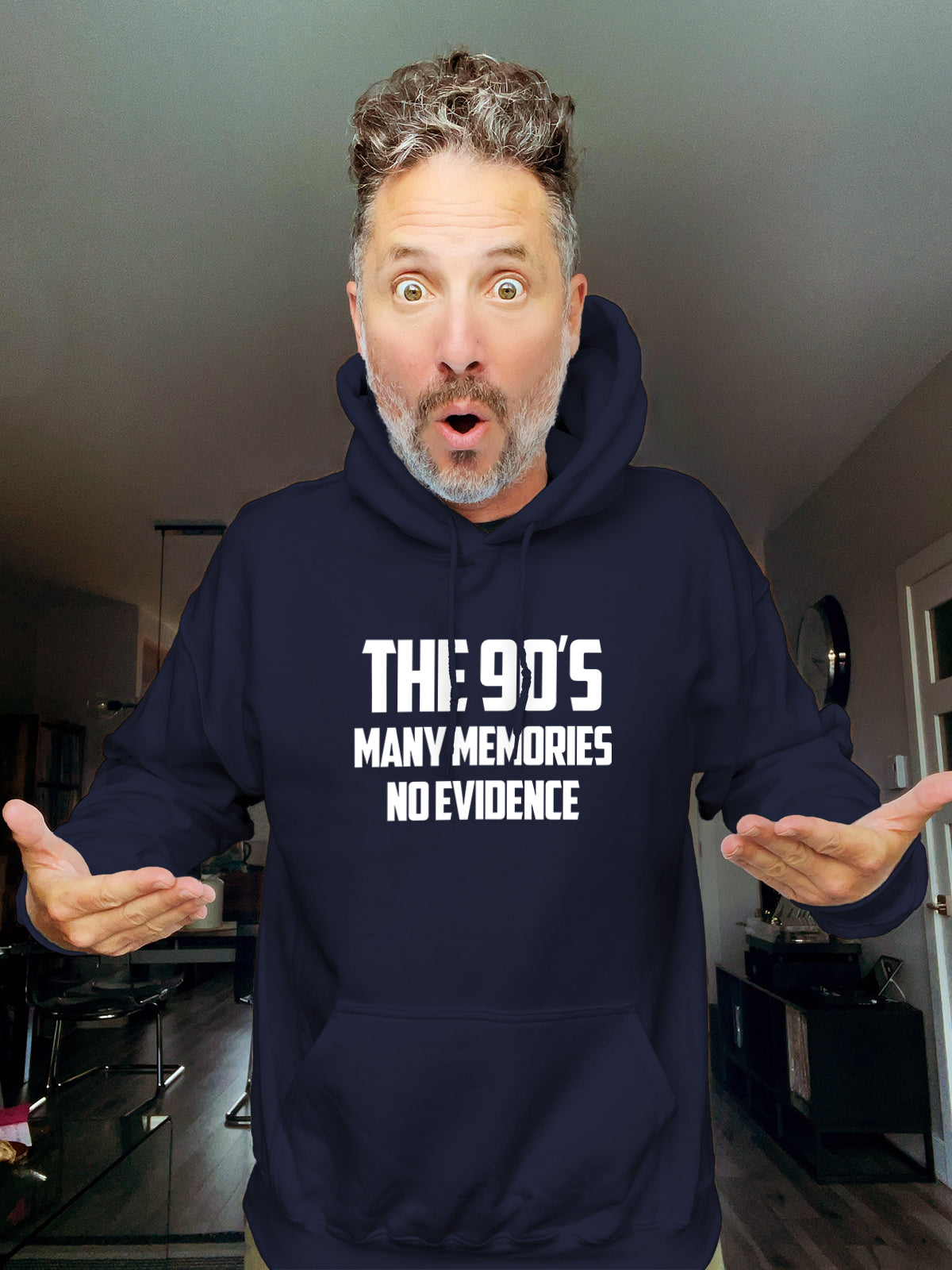 Hoodie - The 90s, Many memories no evidence - Unisex