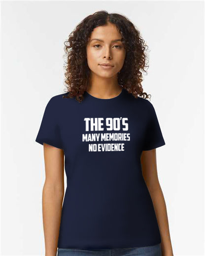 Soft Tee - The 90s, Many memories no evidence - Female