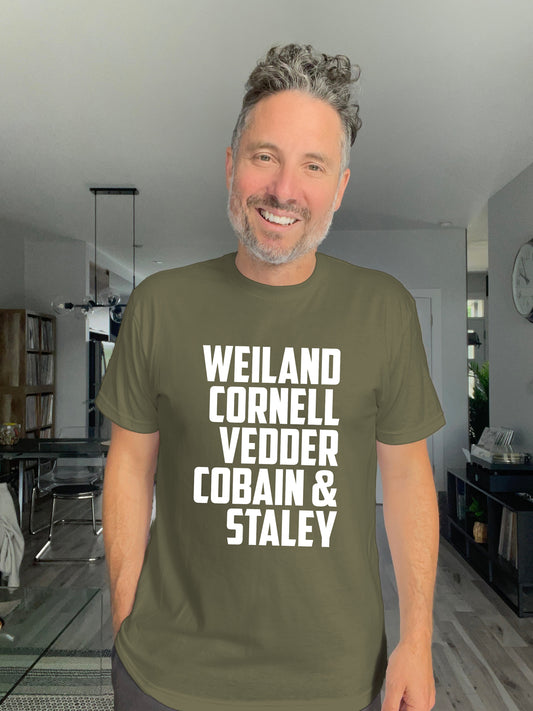 Soft Tee - Weiland Cornell Vedder Cobain & Staley - Unisex