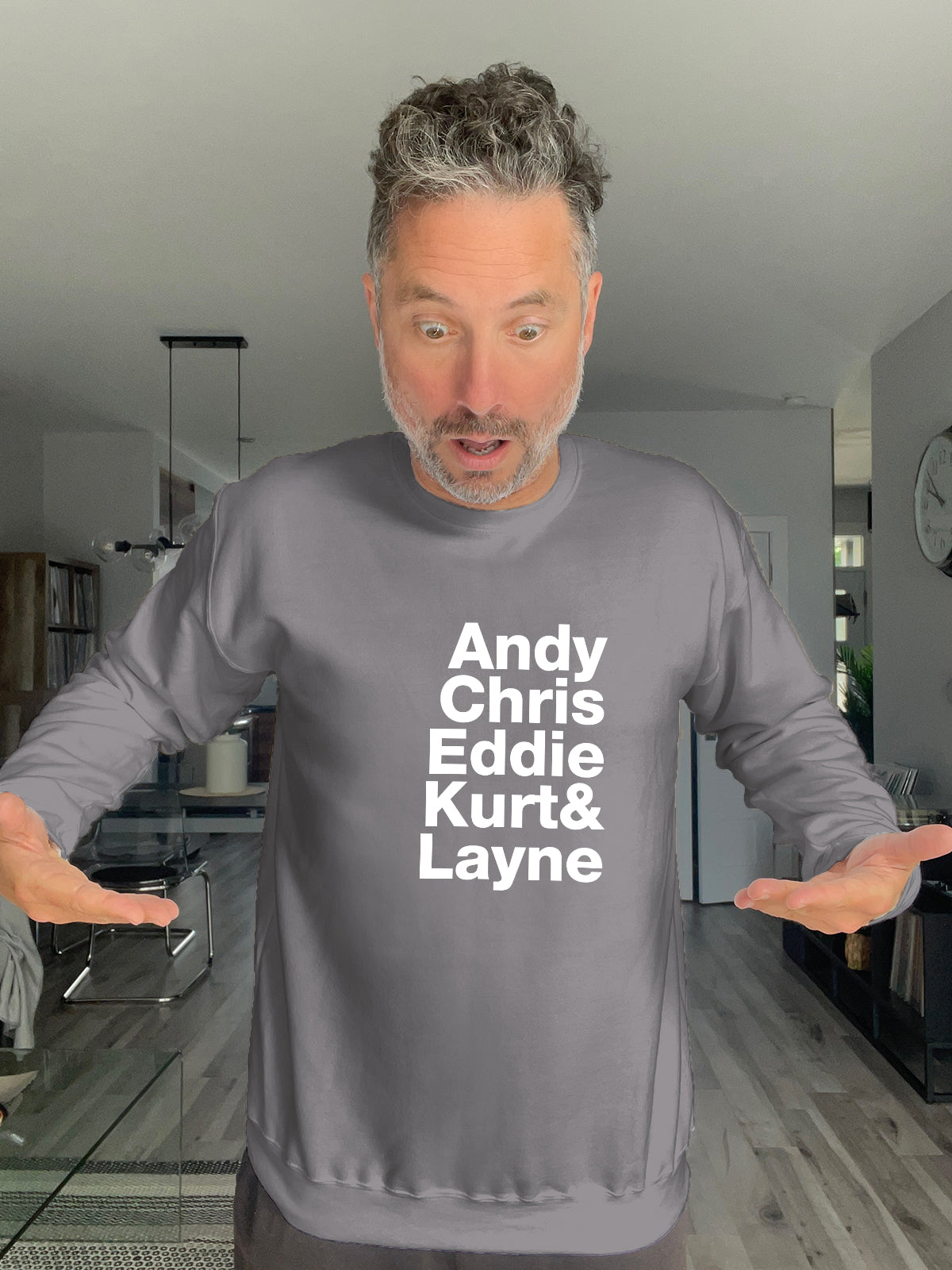 Crewneck - Andy Chris Eddie Kurt & Layne - Unisex