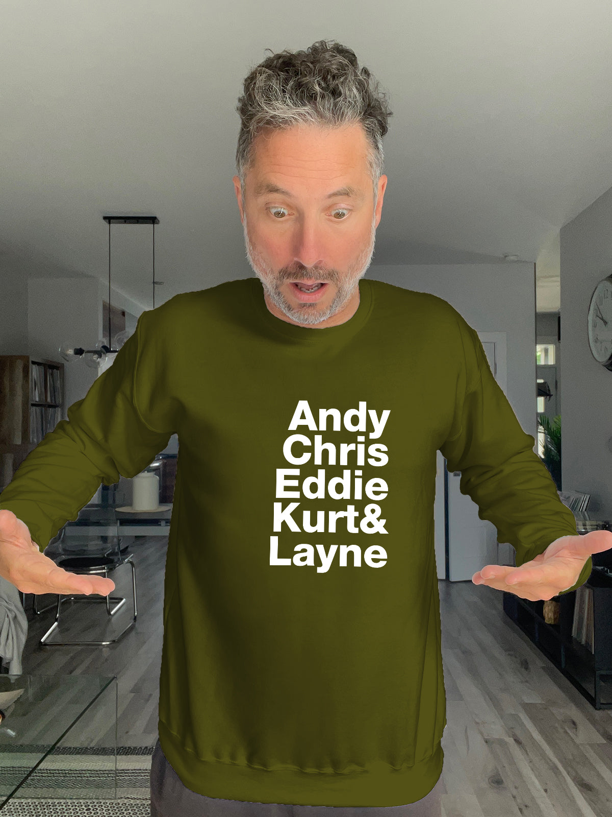 Crewneck - Andy Chris Eddie Kurt & Layne - Unisex