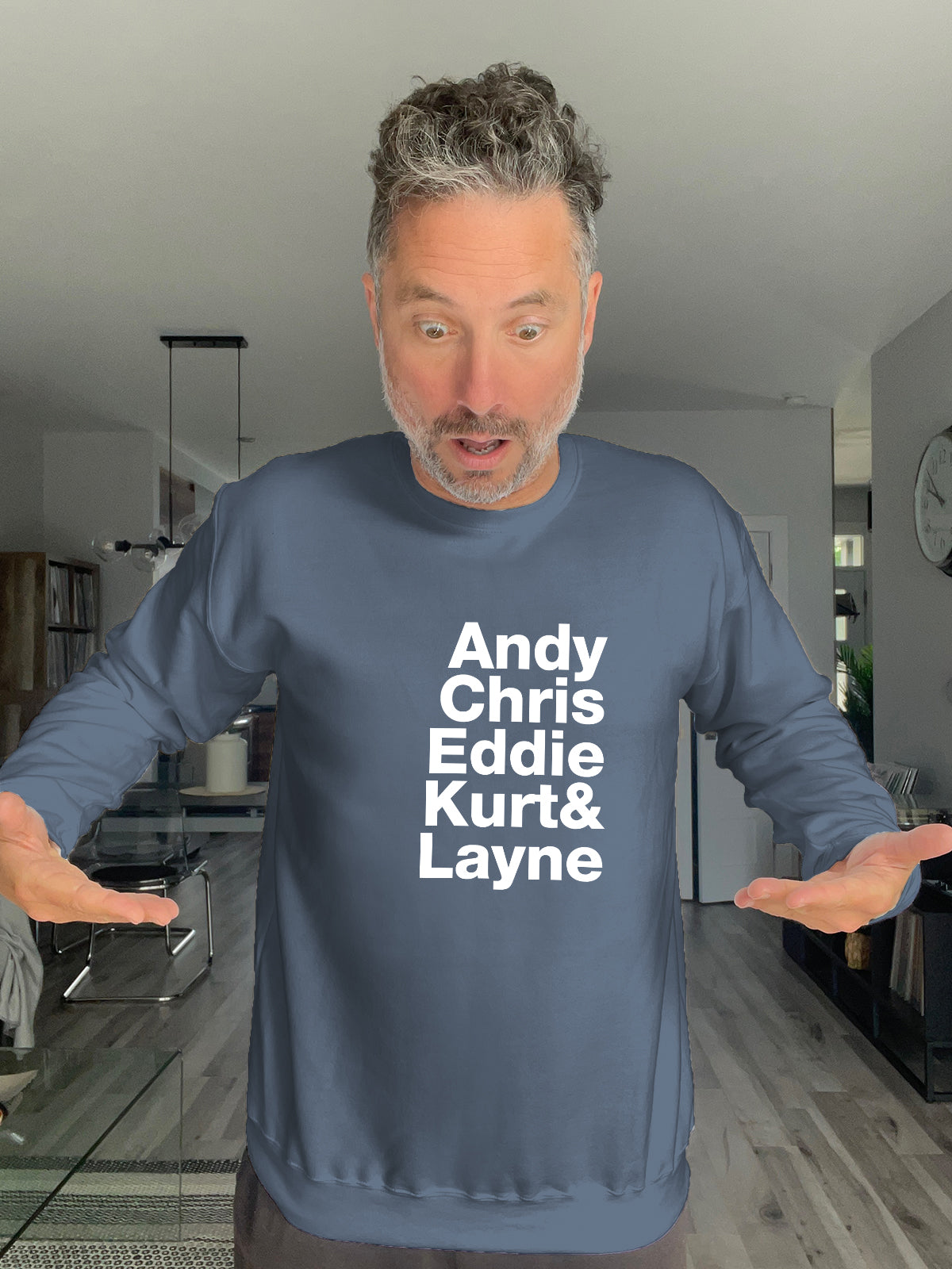 Crewneck - Andy Chris Eddie Kurt & Layne - Unisex