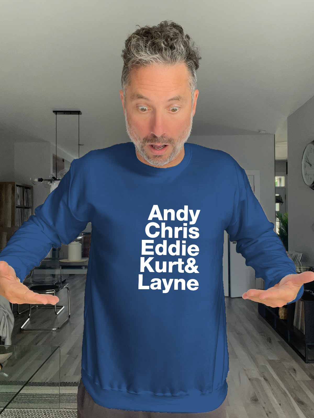 Crewneck - Andy Chris Eddie Kurt & Layne - Unisex