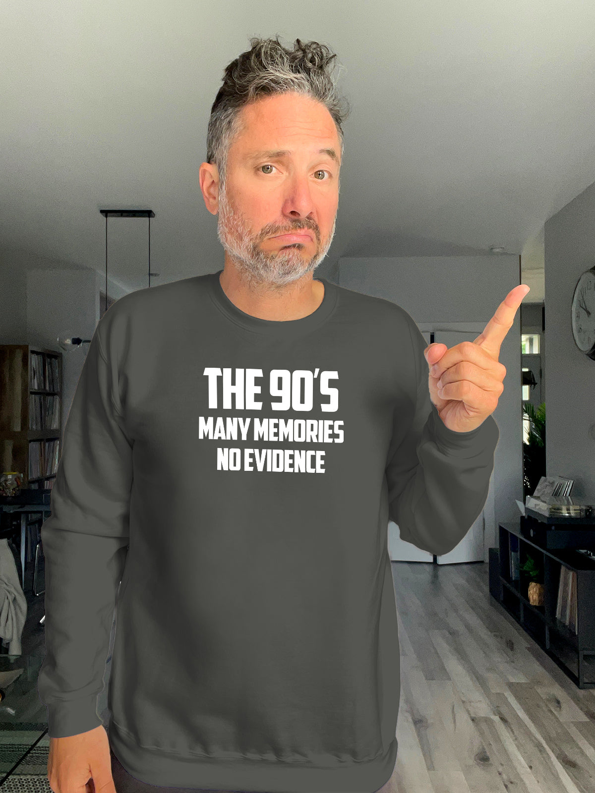 Crewneck - The 90s, Many memories no evidence - Unisex