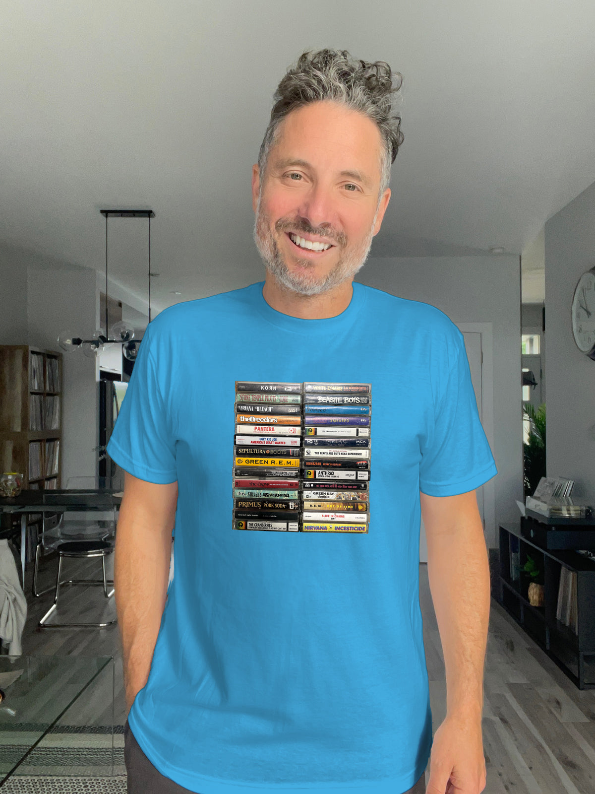 90s tape cassettes Male T-Shirt